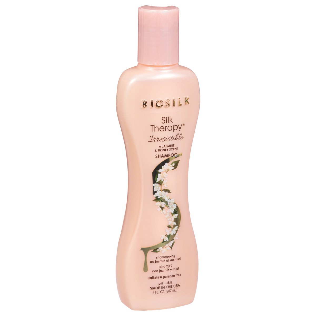 slide 4 of 9, BioSilk Silk Therapy Irresistible Jasmine & Honey Scent Shampoo 7 fl oz, 7 fl oz