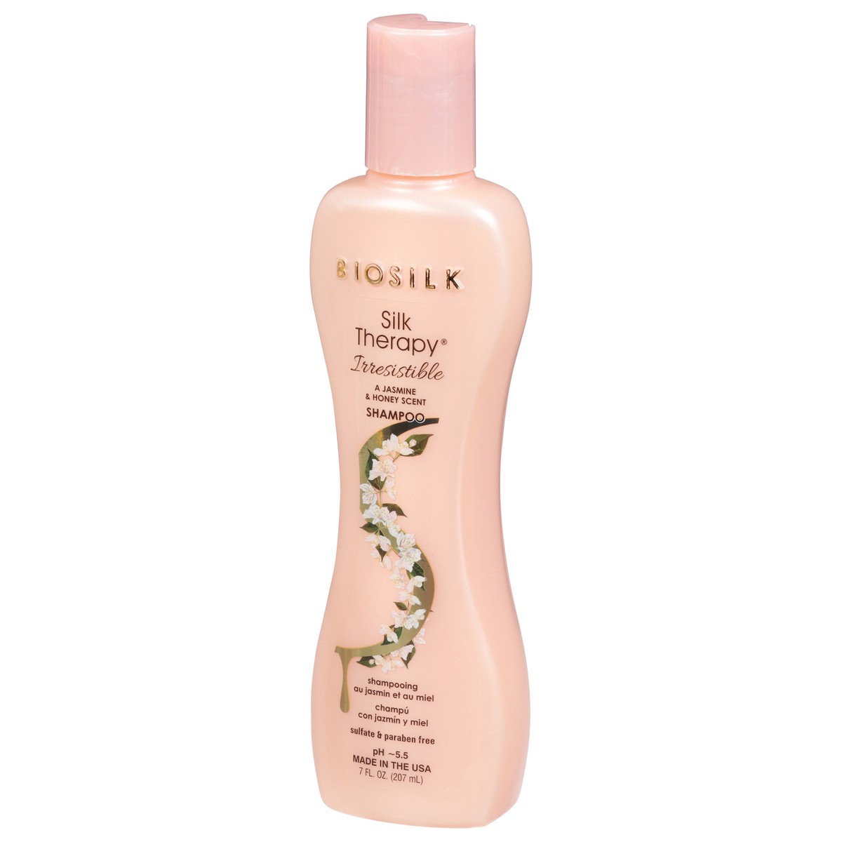 slide 6 of 9, BioSilk Silk Therapy Irresistible Jasmine & Honey Scent Shampoo 7 fl oz, 7 fl oz