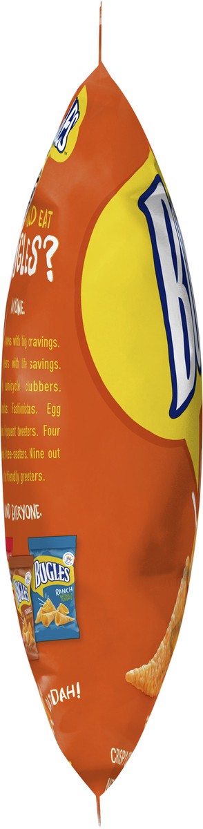 slide 8 of 9, Bugles Nacho Cheese Flavor Crispy Corn Snacks, 7.5 oz