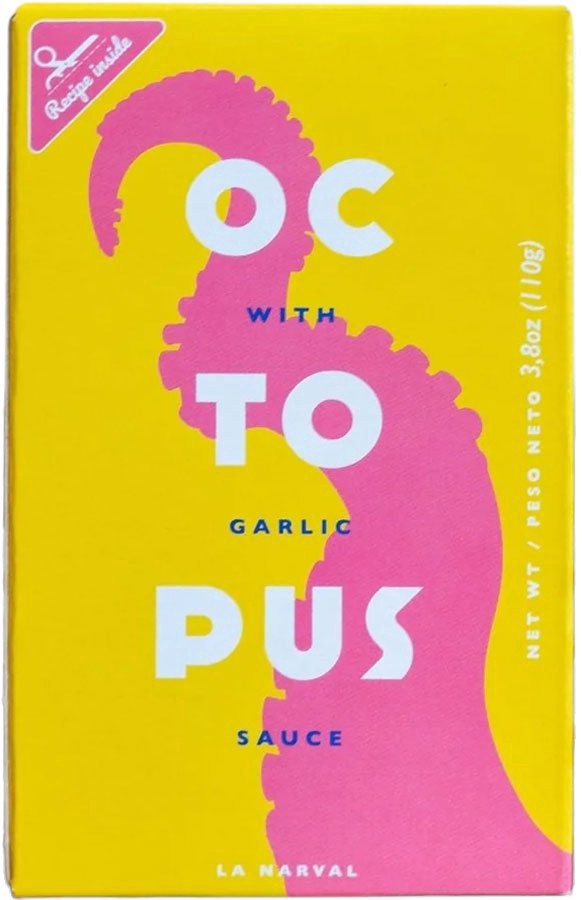 slide 1 of 1, La Narval Octopus in Garlic Sauce, 3.8 oz