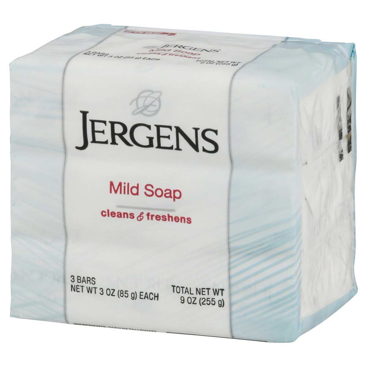 slide 5 of 9, Jergens Cleans & Freshens Mild Soap 3 - 3 oz Bars, 3 ct