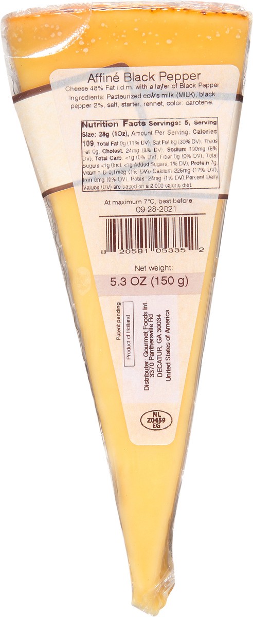 slide 3 of 9, Wyngaard Affine Black Pepper Cheese 5.3 oz, 5.3 oz