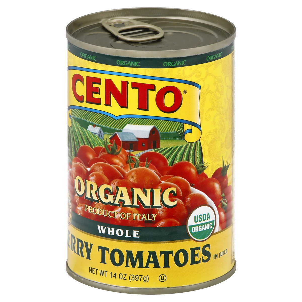 slide 6 of 13, Cento Organic Whole Cherry Tomatoes 14 oz, 14 oz