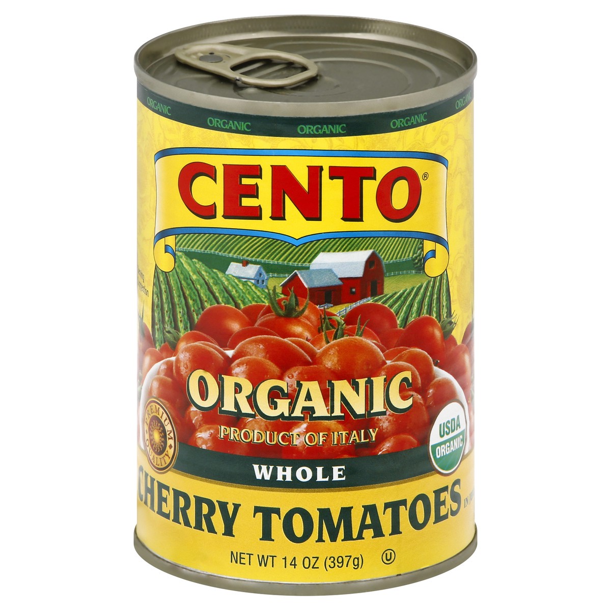 slide 12 of 13, Cento Organic Whole Cherry Tomatoes 14 oz, 14 oz