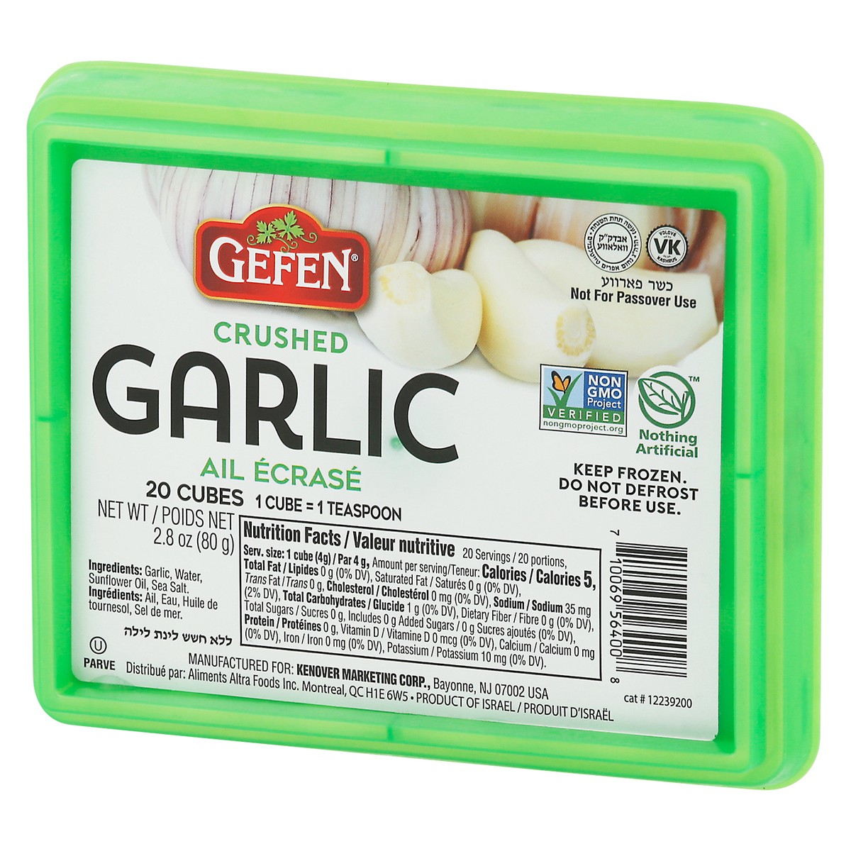 slide 3 of 9, Gefen Garlic Crushed Cubes, 2.8 oz