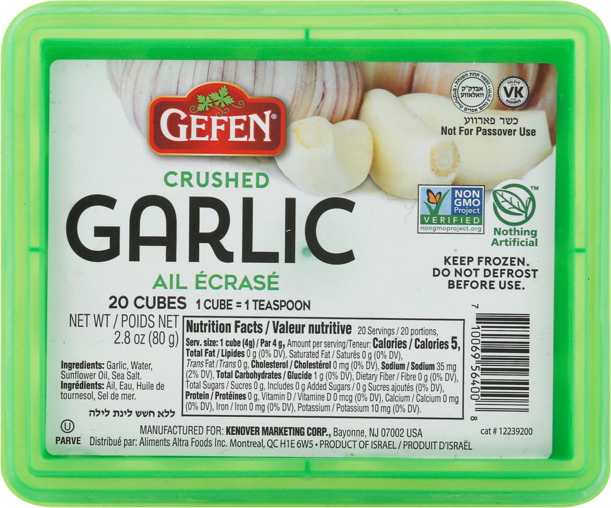 slide 6 of 9, Gefen Garlic Crushed Cubes, 2.8 oz