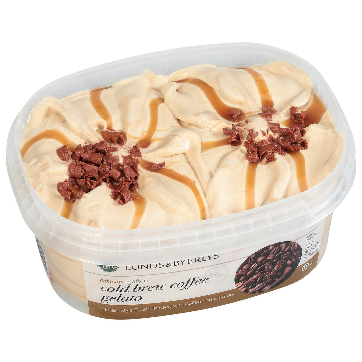 slide 9 of 9, Lunds & Byerlys Cold Brew Coffee Gelato 30 fl oz, 30 fl oz