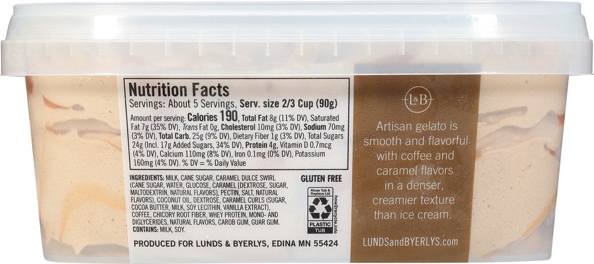 slide 7 of 9, Lunds & Byerlys Cold Brew Coffee Gelato 30 fl oz, 30 fl oz
