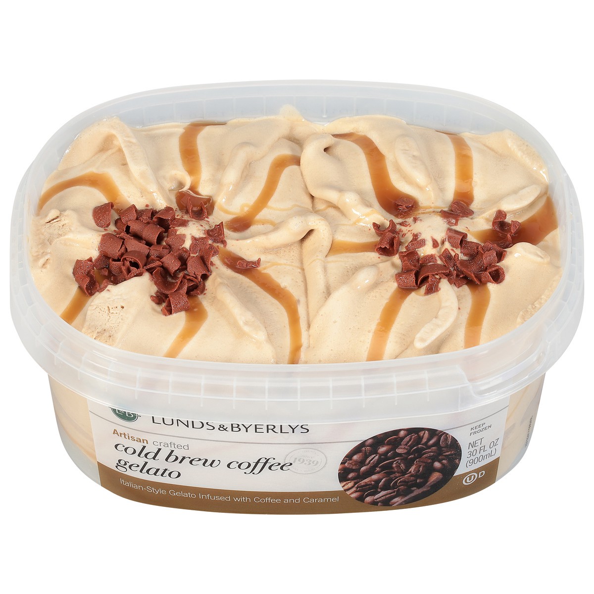 slide 1 of 9, Lunds & Byerlys Cold Brew Coffee Gelato 30 fl oz, 30 fl oz