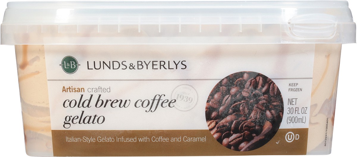 slide 6 of 9, Lunds & Byerlys Cold Brew Coffee Gelato 30 fl oz, 30 fl oz