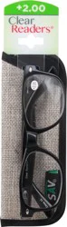 Clear Readers +2.00 Eyeglasses 1 ea