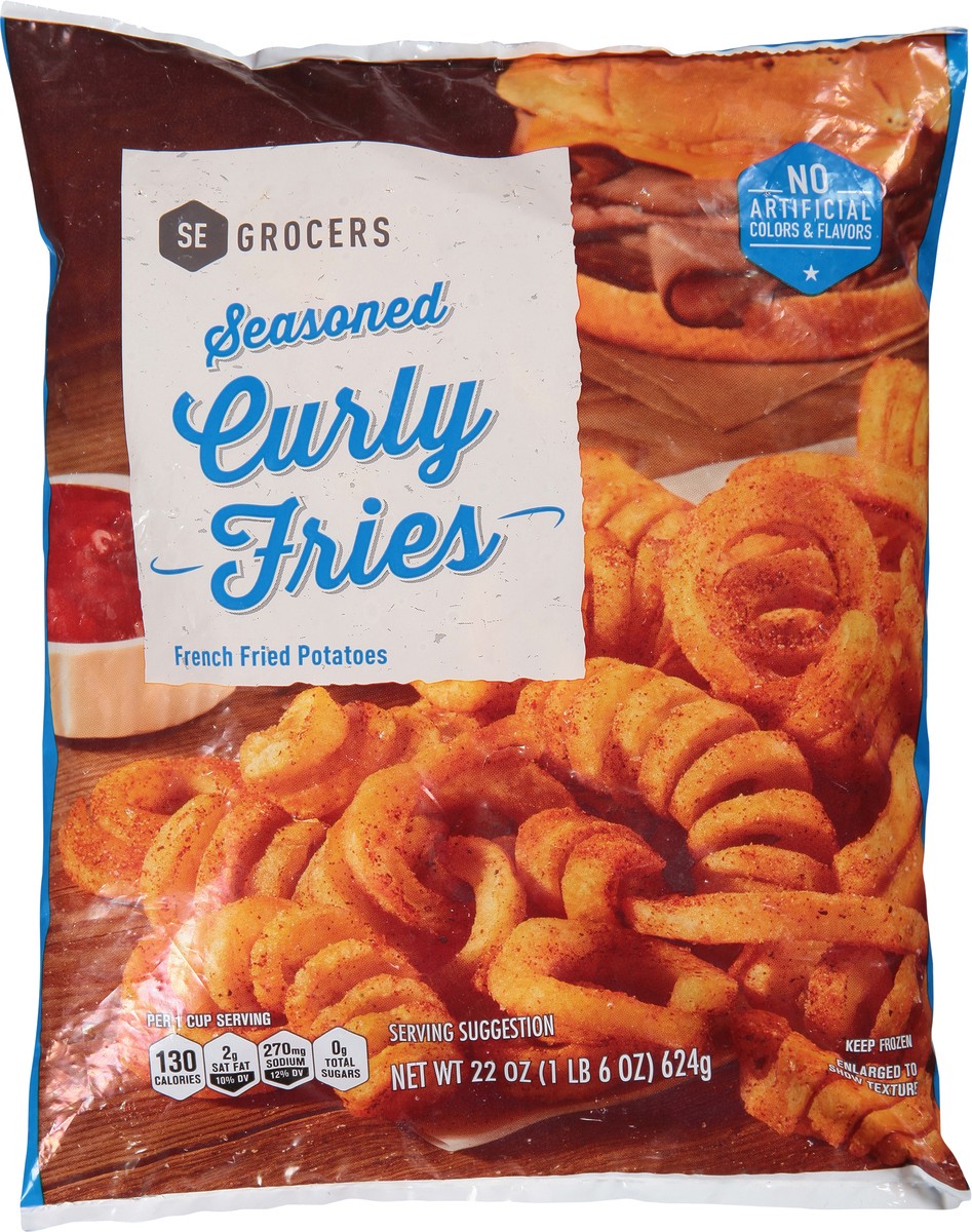 slide 7 of 14, Se Grocers Southeastern Grocers Seasoned Curly Fry, 22 oz
