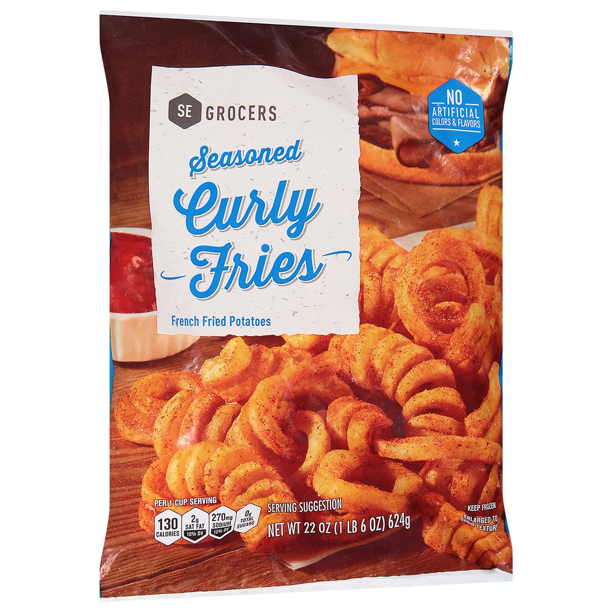 slide 3 of 14, Se Grocers Southeastern Grocers Seasoned Curly Fry, 22 oz