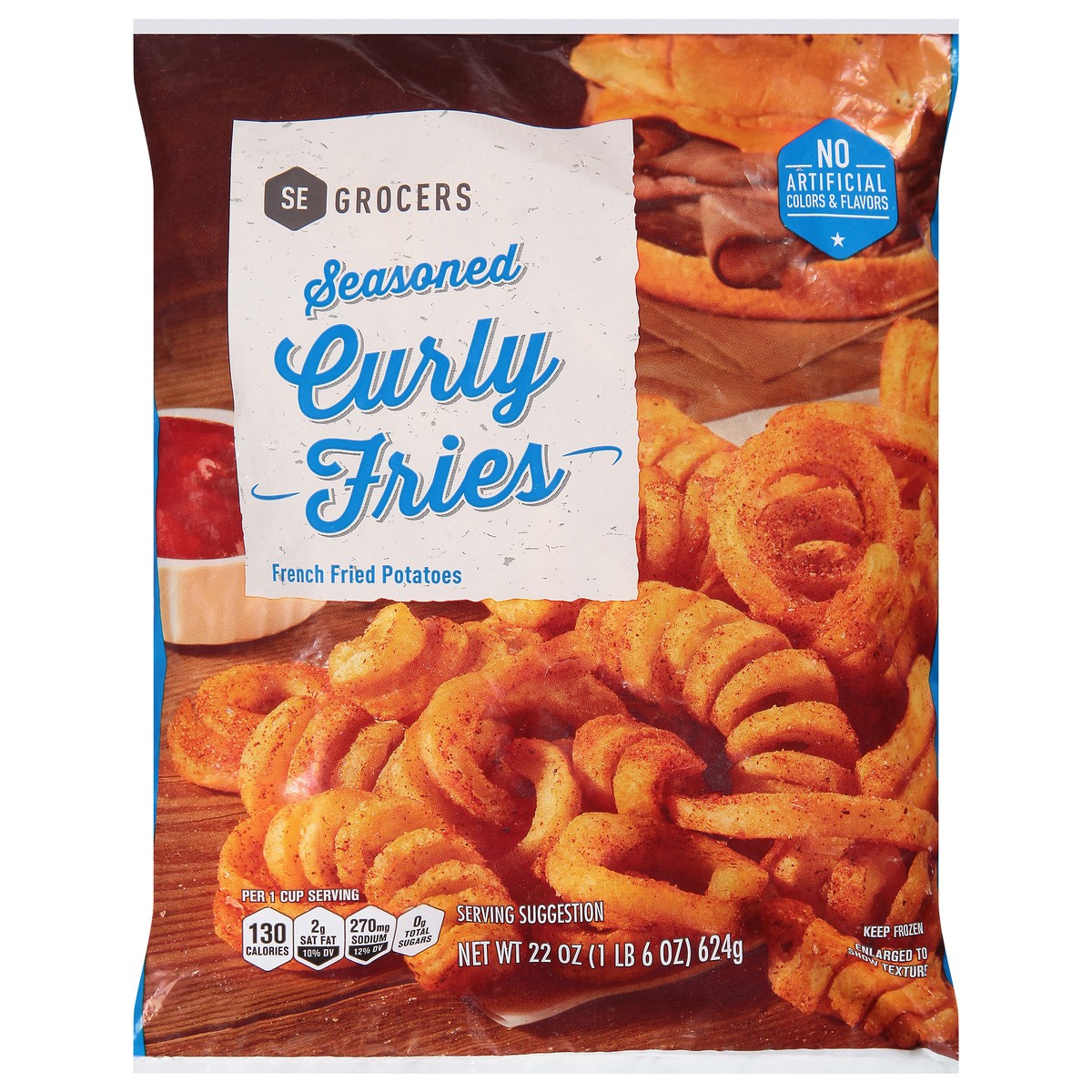 slide 5 of 14, Se Grocers Southeastern Grocers Seasoned Curly Fry, 22 oz