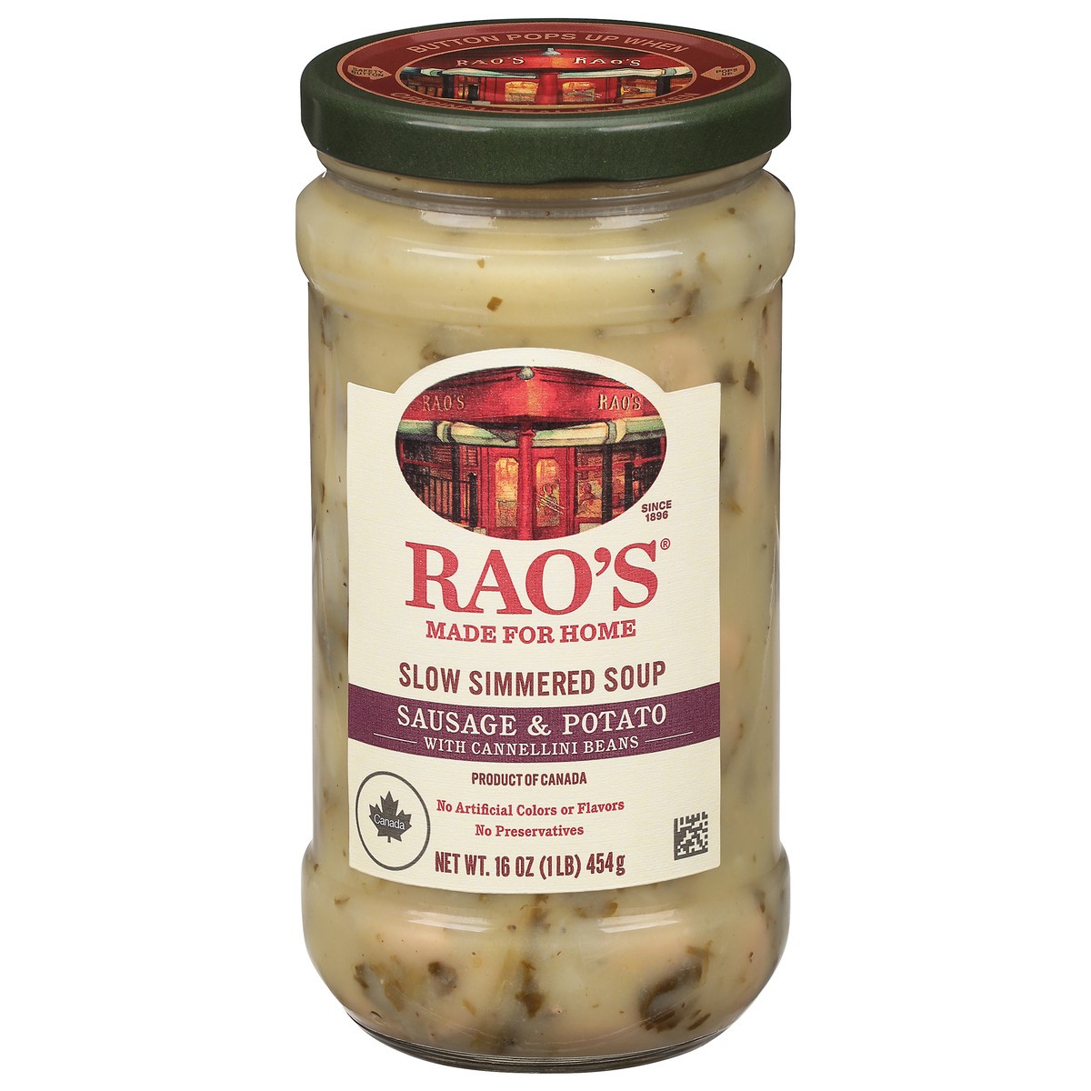 slide 1 of 9, Rao's Homemade Slow Simmered Sausage & Potato with Cannellini Beans Soup 16 oz, 16 oz