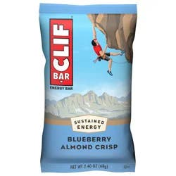 CLIF BAR - Blueberry Almond Crisp - Made with Organic Oats - Energy Bars - Non-GMO - Plant Based Protein Bars (1 Count)