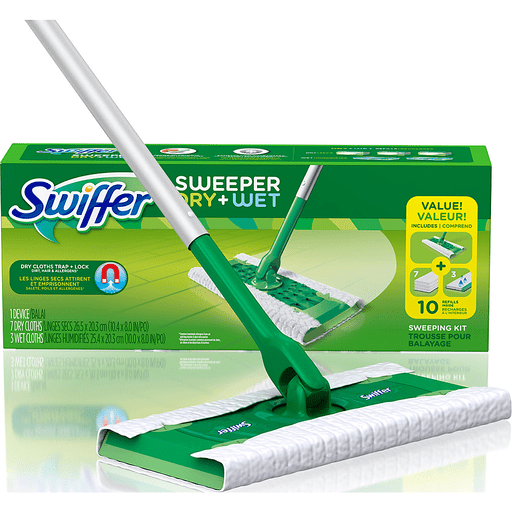 slide 2 of 17, Swiffer Sweeper Dry And Wet Mop Starter Kit , 1 ct