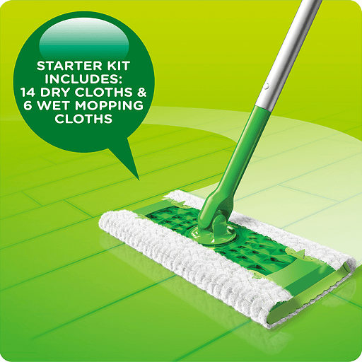 slide 12 of 17, Swiffer Sweeper Dry And Wet Mop Starter Kit , 1 ct