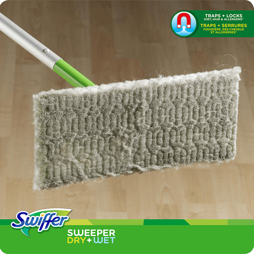 slide 9 of 17, Swiffer Sweeper Dry And Wet Mop Starter Kit , 1 ct