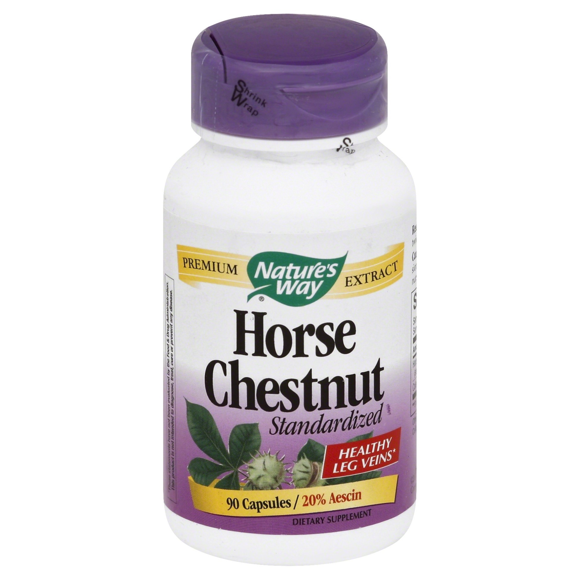 Nature's Way Premium Extract Horse Chestnut Standardized Capsules 90 ct