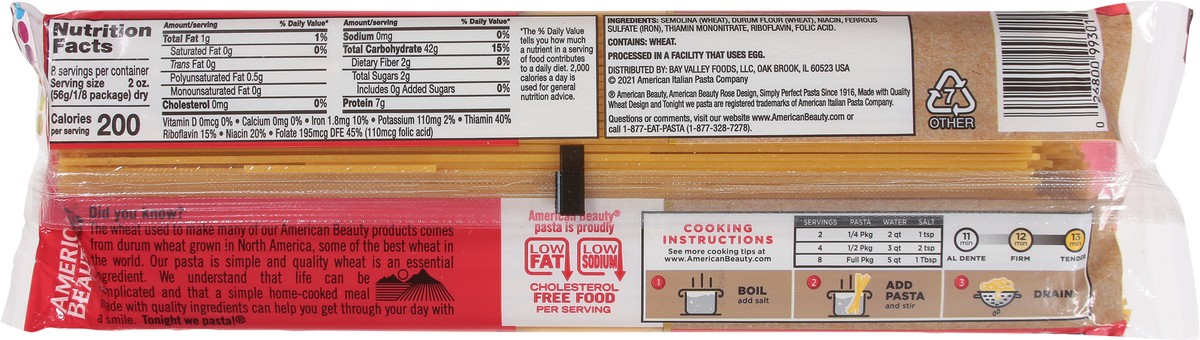 slide 3 of 9, American Beauty Thick Spaghetti 16 oz, 16 oz