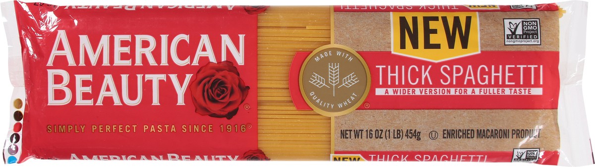 slide 4 of 9, American Beauty Thick Spaghetti 16 oz, 16 oz
