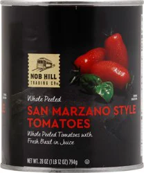 Raley's Nob Hill Trading Co. San Marzano Style Whole Tomatoes 28 Oz