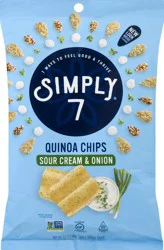 Simply7 Sour Cream & Onion Quinoa Chips 3.5 oz
