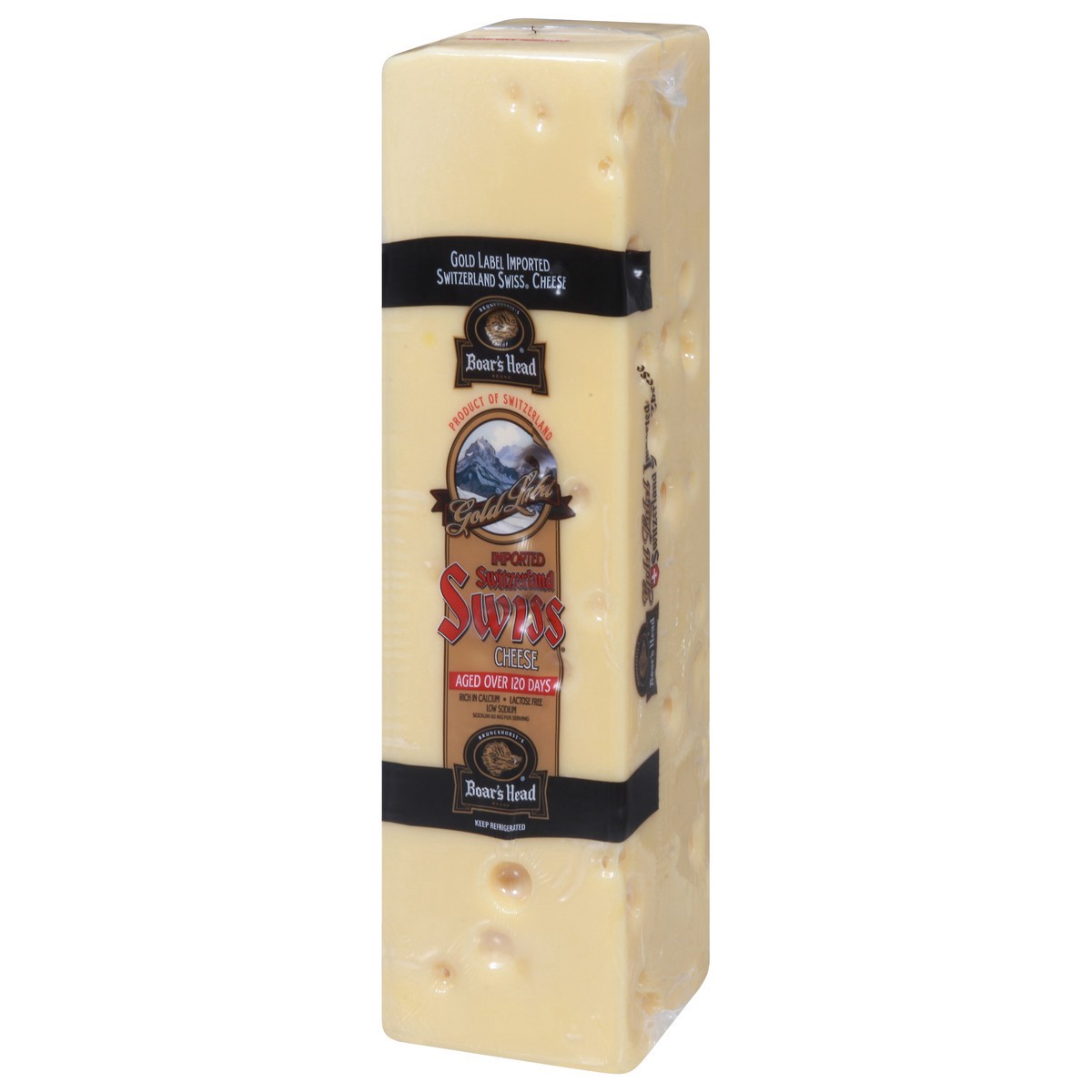 slide 5 of 9, Boar's Head Imported Swiss Cheese, per lb