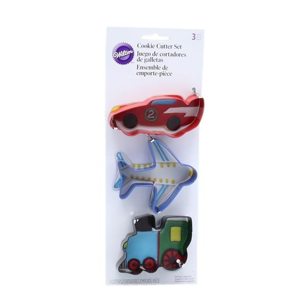 slide 1 of 1, Wilton Transportation Cookie Cutter Set, 3 ct