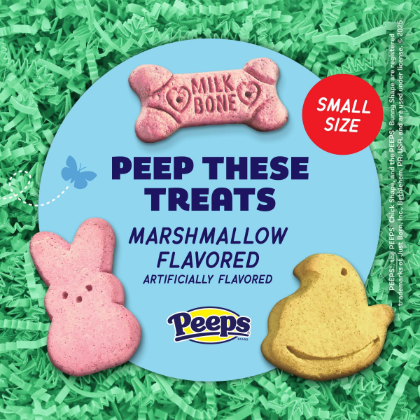 slide 2 of 13, Milk-Bone Peeps Dog Treats, 22 Ounce Pail, 22 oz