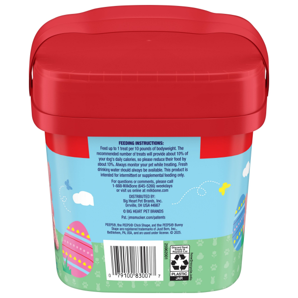 slide 6 of 13, Milk-Bone Peeps Dog Treats, 22 Ounce Pail, 22 oz