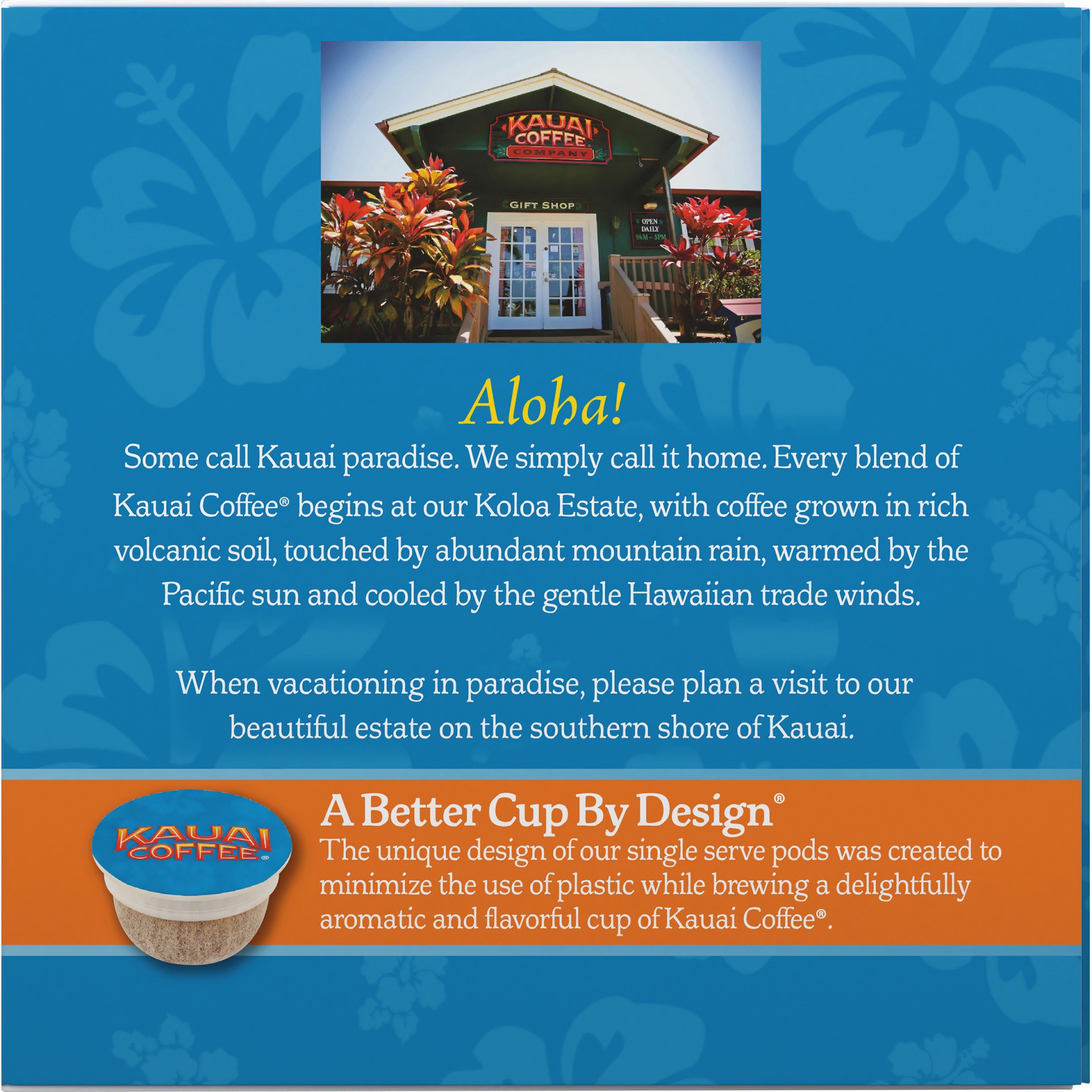 slide 2 of 7, Kauai Coffee Island Sunrise Mild Roast Ground Coffee Pods 12 ct Box, 4.2 oz