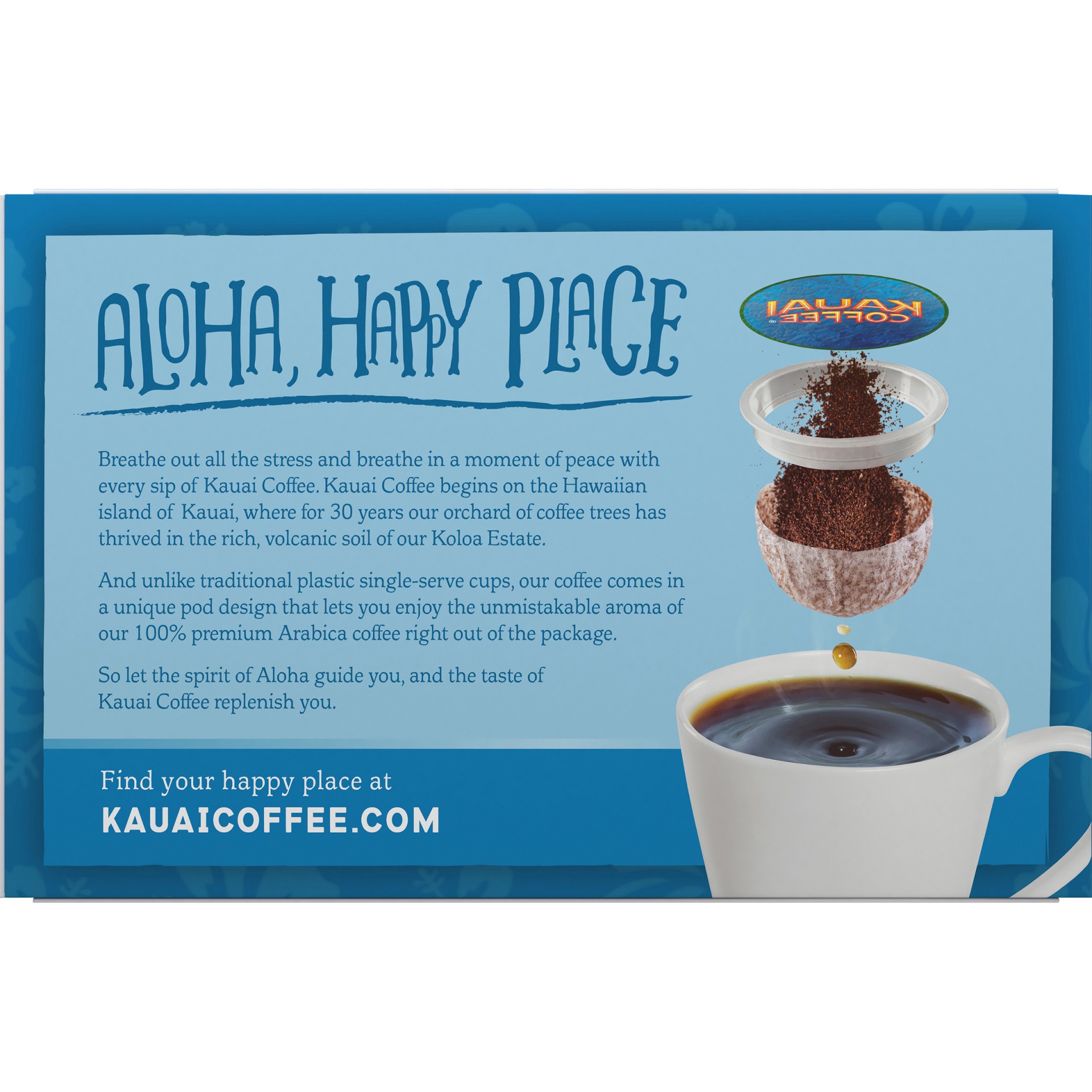 slide 5 of 7, Kauai Coffee Island Sunrise Mild Roast Ground Coffee Pods 12 ct Box, 4.2 oz