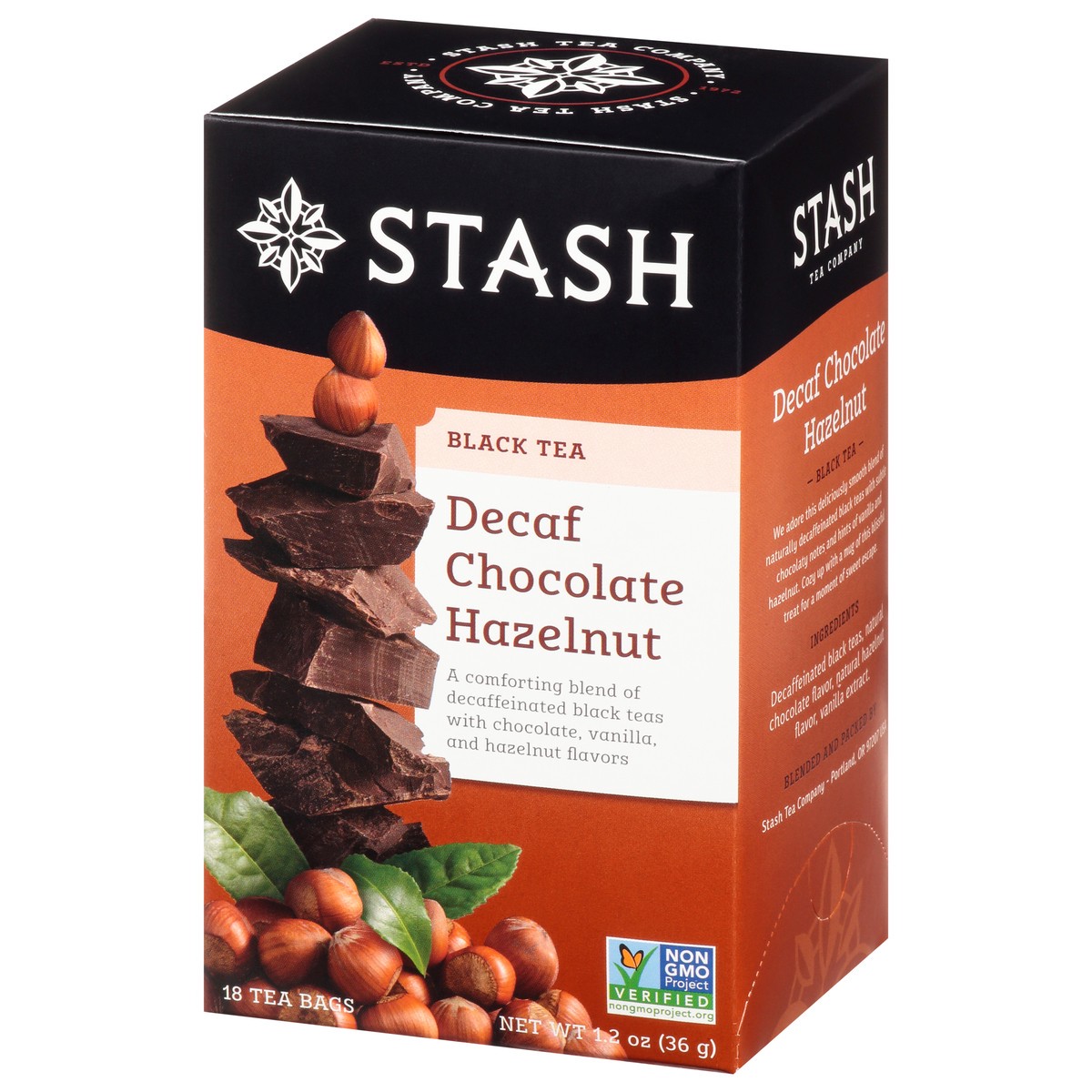 slide 3 of 9, Stash Tea Bags Decaf Chocolate Hazelnut Black Tea - 18 ct, 18 ct