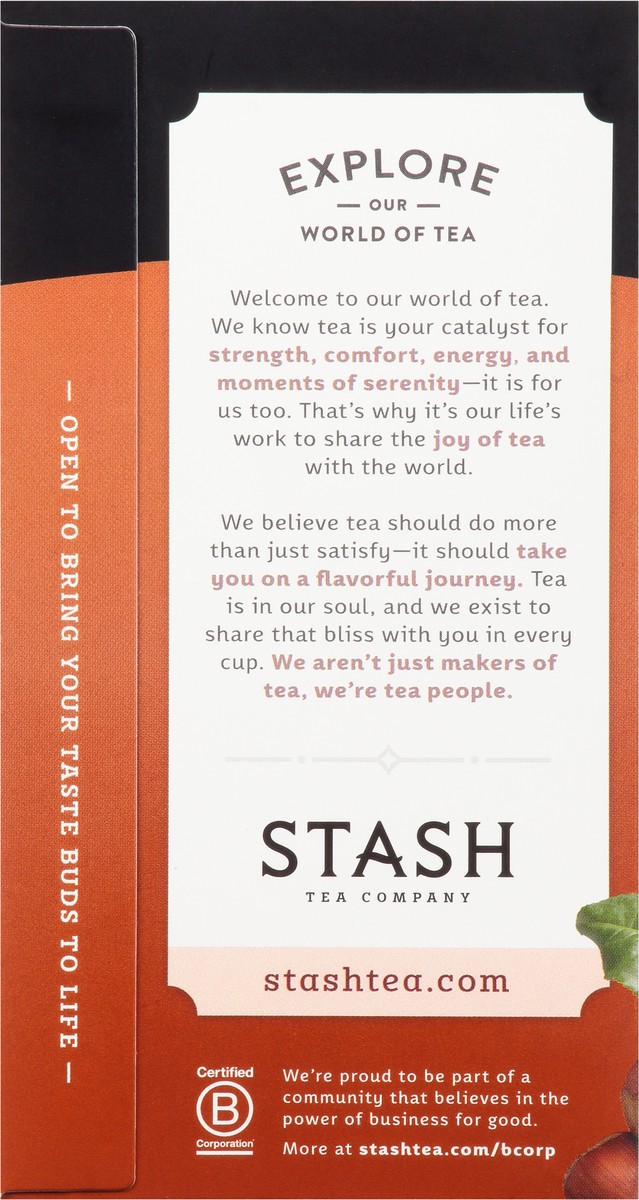 slide 7 of 9, Stash Tea Bags Decaf Chocolate Hazelnut Black Tea - 18 ct, 18 ct