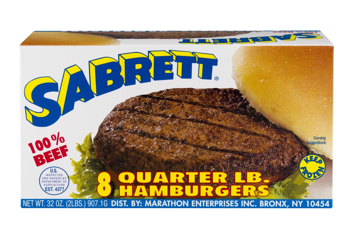 slide 1 of 1, Sabrett Sabrt 2Lb Hamburger, 32 oz