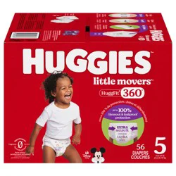 Huggies Little Movers Huggfit Diapers Size 5 (27+ lbs)