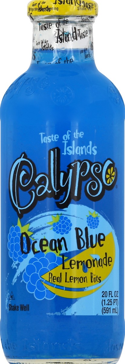 slide 4 of 4, Calypso Lemonade, Ocean Blue, 20 Ounce, 20 oz