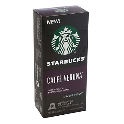 slide 1 of 1, Starbucks Verona Roast Nespresso Capsules, 10 ct