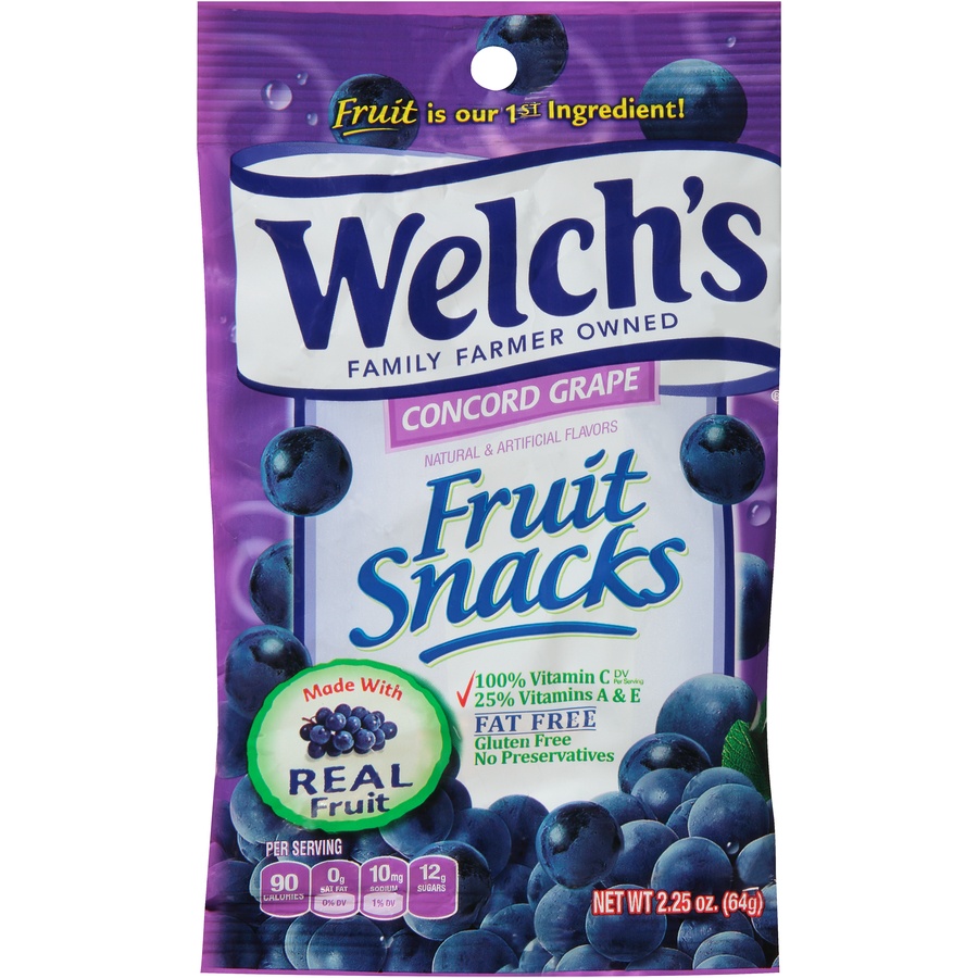 slide 1 of 6, Welch's Grape Fruit Snacks, 2.25 oz