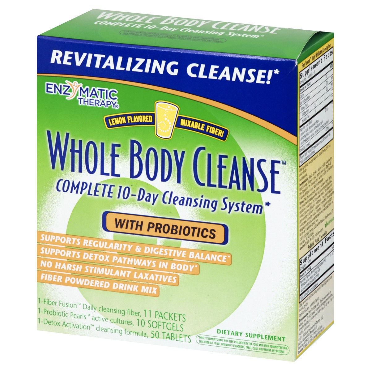 slide 13 of 13, Nature's Way Whole Body Cleanse Complete 10-Day Cleansing System Kit, with Lemon Flavored Fiber Drink Mix, 1 ct