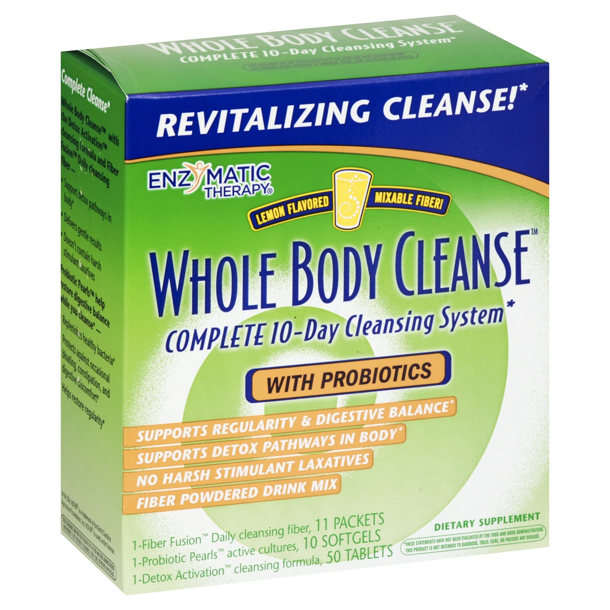 slide 5 of 13, Nature's Way Whole Body Cleanse Complete 10-Day Cleansing System Kit, with Lemon Flavored Fiber Drink Mix, 1 ct