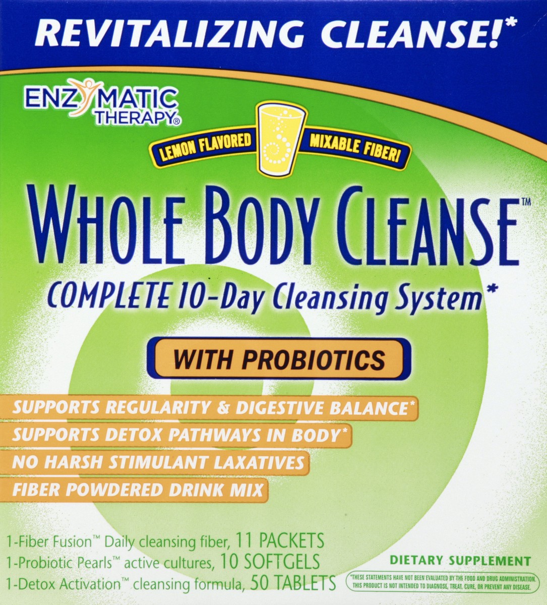 slide 3 of 13, Nature's Way Whole Body Cleanse Complete 10-Day Cleansing System Kit, with Lemon Flavored Fiber Drink Mix, 1 ct