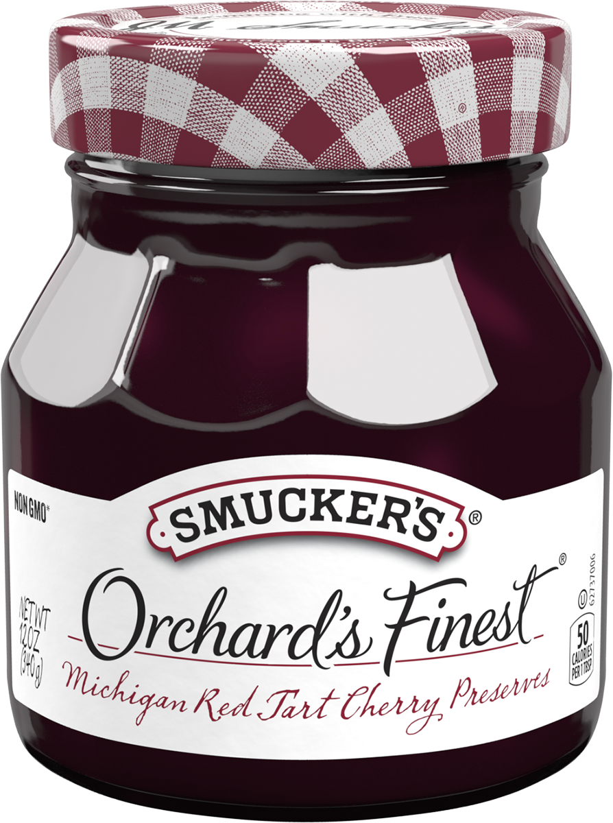 slide 1 of 1, Smucker's Orchard's Finest Michigan Red Tart Cherry Preserves, 12 oz