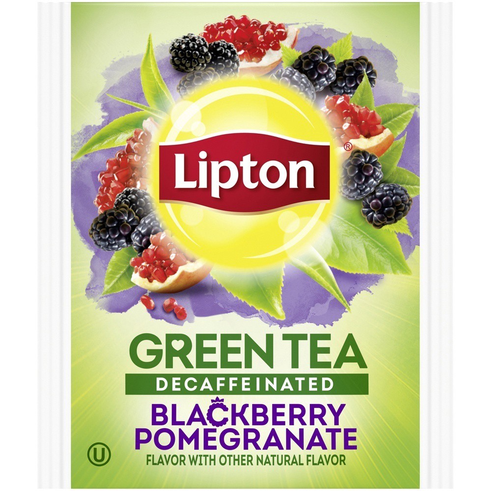 slide 2 of 5, Lipton Decaffeinated Blackberry Pomegranate Superfruit Green Tea, 20 ct