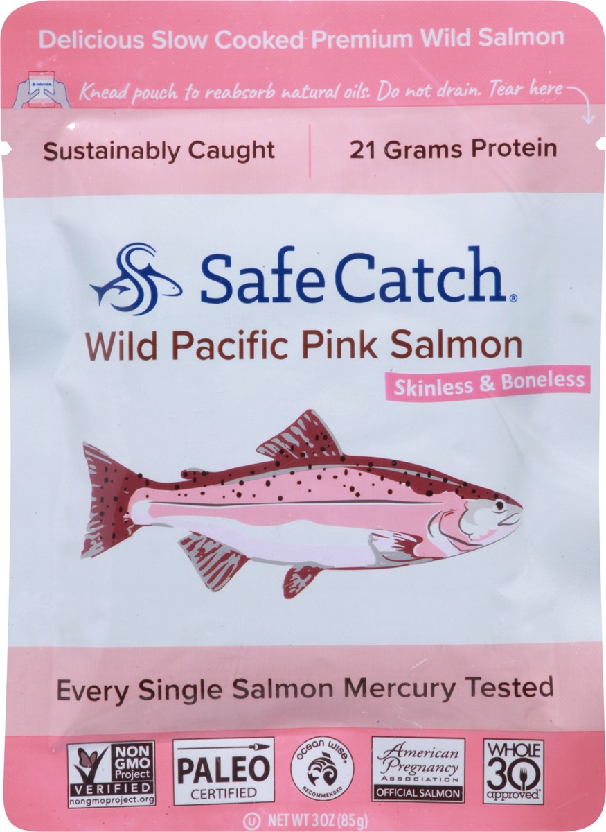 slide 6 of 9, Safe Catch Salmon Pink Pacific Wildcaught, 3 oz