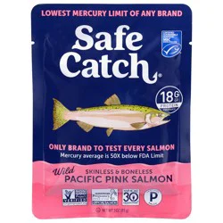 Safe Catch Wild Skinless & Boneless Pacific Pink Salmon 3 oz