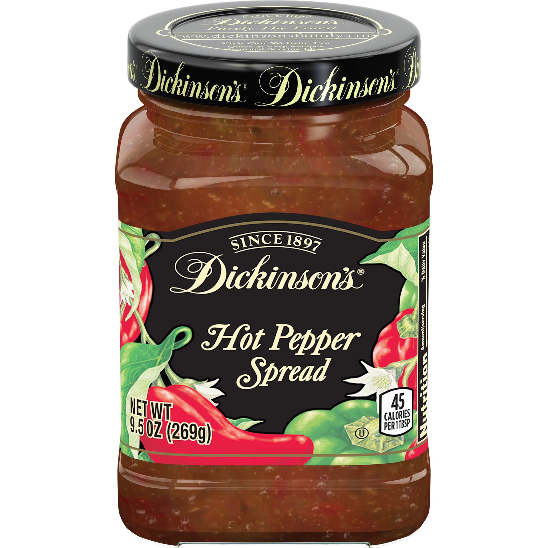 slide 1 of 6, Dickinson's Dickinson Hot Pepper Fruit Spread, 9.5 oz