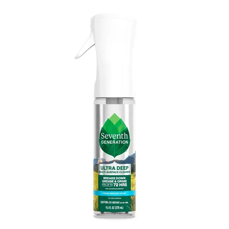 slide 1 of 8, Seventh Generation Fresh Breeze Multi-Surface Cleaner, 9.4 fl oz